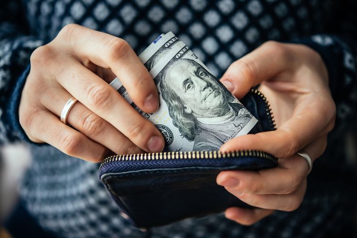 Man holding money