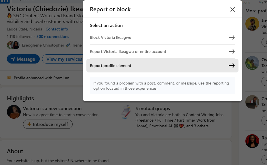 How to block someone on LinkedIn in 4 Simple Steps - known