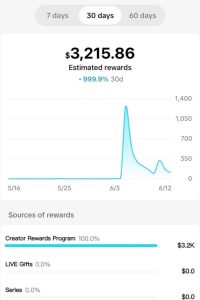 how much does tiktok per per million views